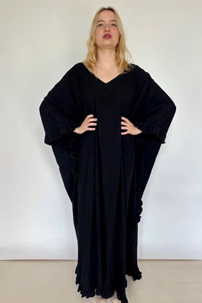 Vintage Cotton Ruffle Edge Gown Selected by Atlantic Vintage