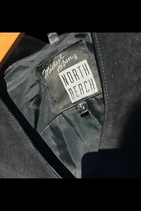 North Beach Leather & Suede Cropped Two Toned Jacket