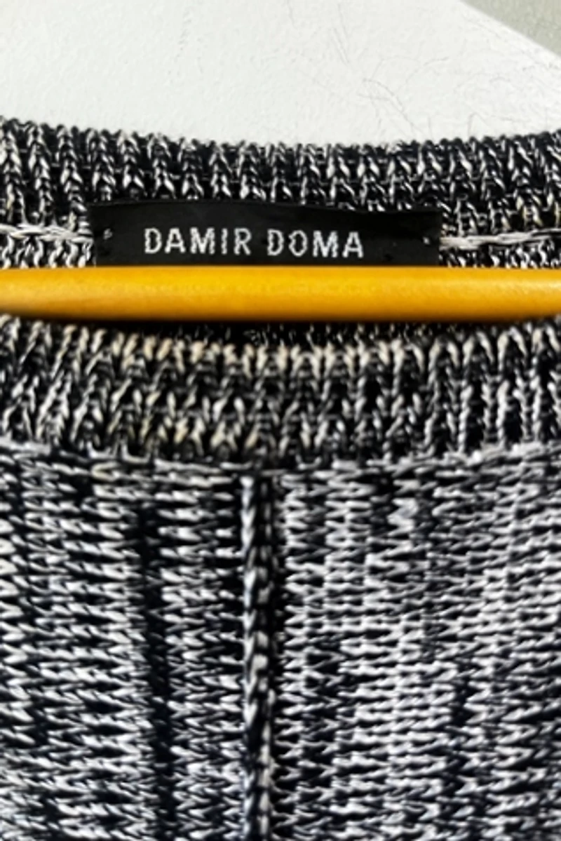 Damir Doma Black and White Knit Sweater Selected by The Curatorial Dept.