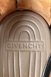 Givenchy Black Platform Gold Studded Strappy Heels Selected by The Curatorial Dept.