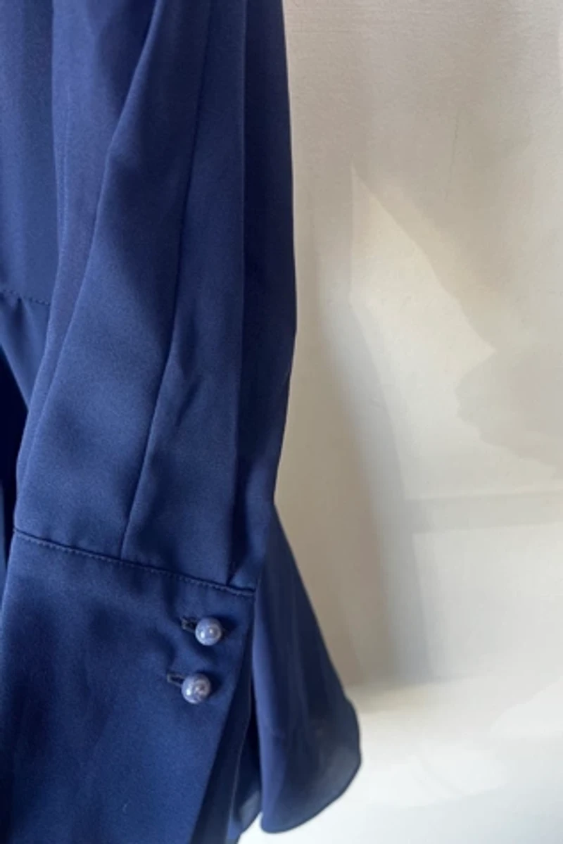 Kenzo Oversized Blue Drop Waist Dress Selected by The Curatorial Dept.