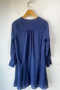 Kenzo Oversized Blue Drop Waist Dress Selected by The Curatorial Dept.