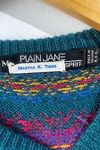 Esprit Plain Jane Fair Isle Sweater Dress Selected by The Curatorial Dept.