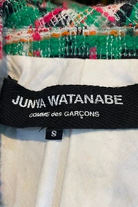 Junya Watanabe Green Red Plaid Tweed Jacket Selected by The Curatorial Dept.