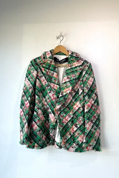 Junya Watanabe Green Red Plaid Tweed Jacket Selected by The Curatorial Dept.