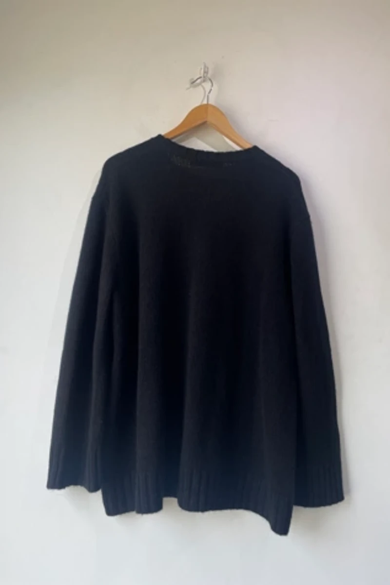 Jenni Kayne Black Two-Ply Cashmere Sweater Selected by The Curatorial Dept.