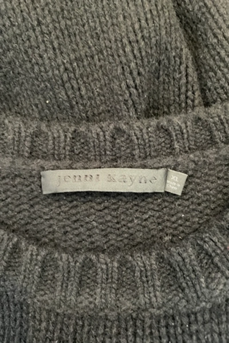 Jenni Kayne Black Two-Ply Cashmere Sweater Selected by The Curatorial Dept.