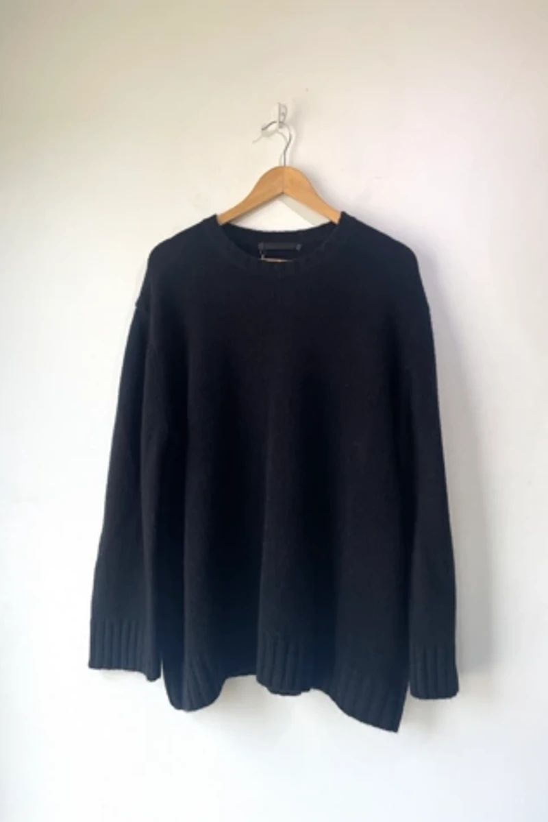 Jenni Kayne Black Two-Ply Cashmere Sweater Selected by The Curatorial Dept.