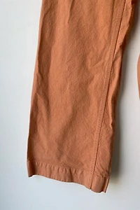 Jesse Kamm Peach Canvas Wide Leg Pants Selected by The Curatorial Dept.