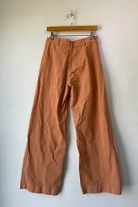 Jesse Kamm Peach Canvas Wide Leg Pants Selected by The Curatorial Dept.