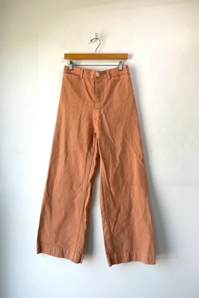 Jesse Kamm Peach Canvas Wide Leg Pants Selected by The Curatorial Dept.