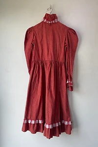 Batsheva Red Floral Ruffle Dress Selected by The Curatorial Dept.