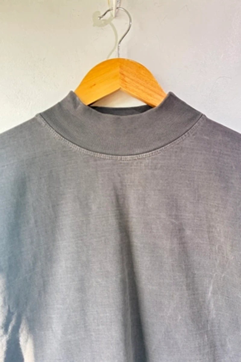 Rudy Jude Grey Mock Turtleneck Top Selected by The Curatorial Dept.