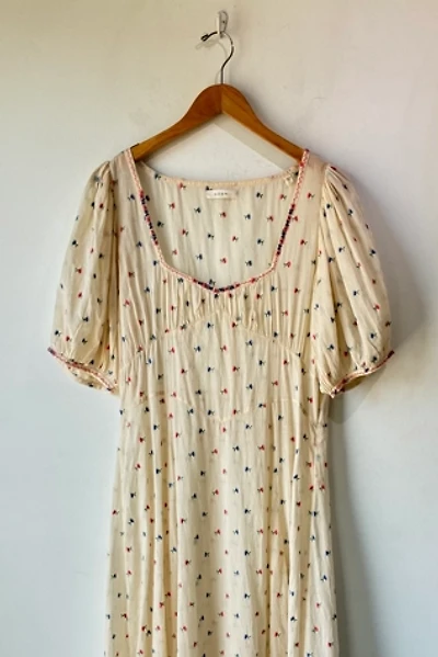 Doen Sheer White Embroidered Floral Dress Selected by The Curatorial Dept.