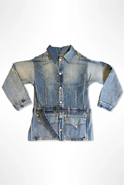 Reworked Vintage Levis Denim Chore Jacket Selected By Ritual Vintage