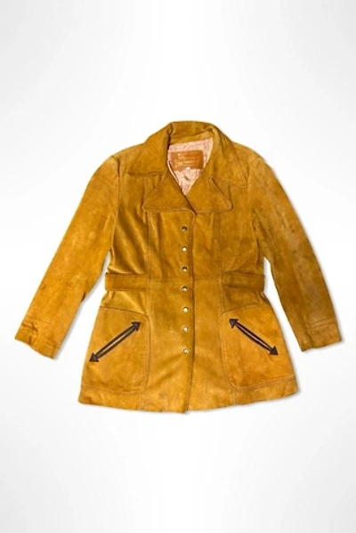1970s Tannery Caramel Suede Snap Jacket Selected By Ritual Vintage
