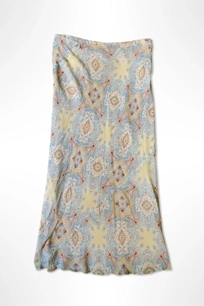 1990s DKNY Paisley Chiffon Midi Skirt Selected By Ritual Vintage