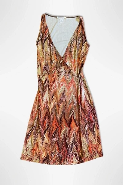 1990s Vivienne Tam Marble Velvet Wrap Dress Selected By Ritual Vintage