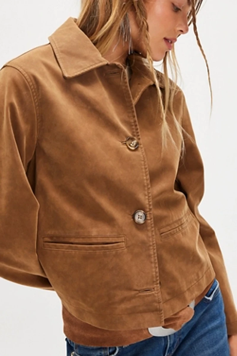 We The Free Hera Vegan Suede Jacket