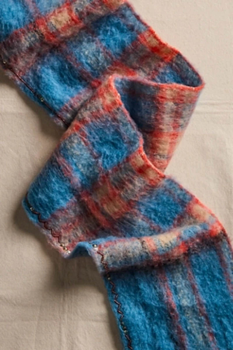 Highland Plaid Skinny Scarf