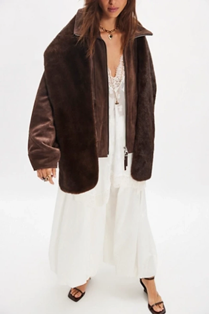 Snow Angel Faux Fur Scarf