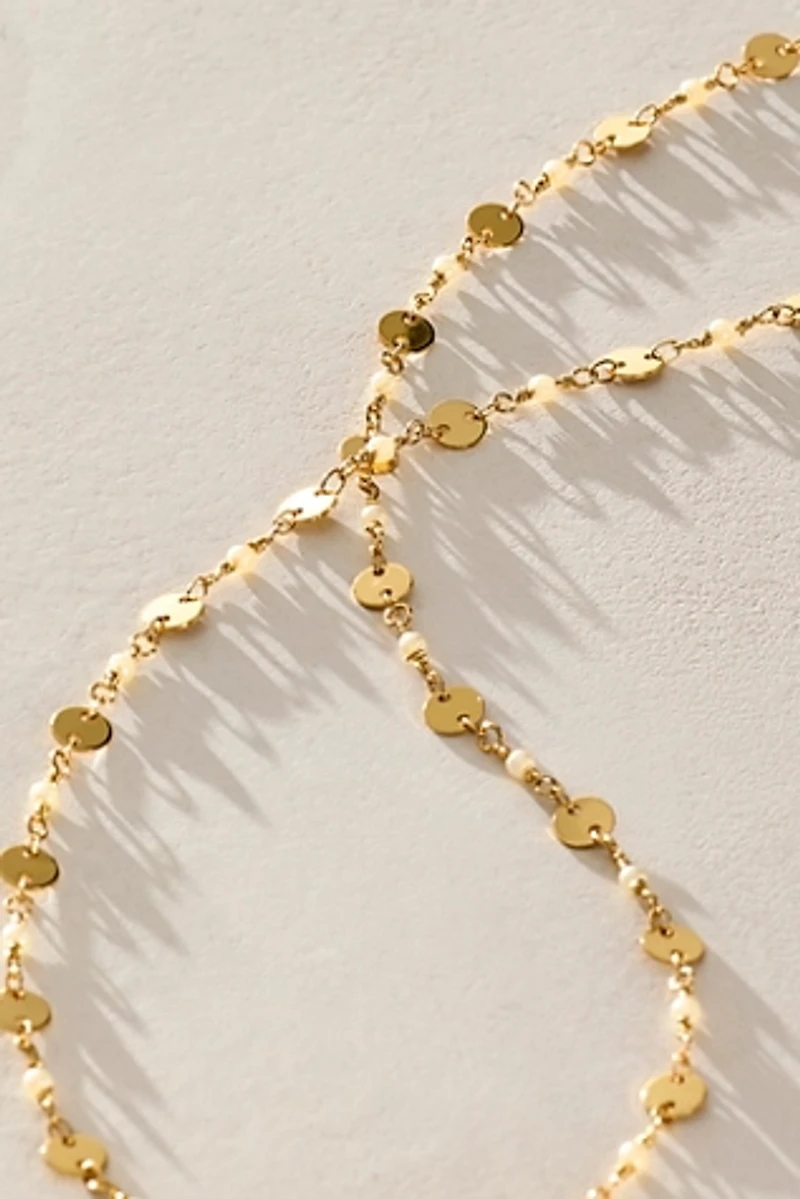 Brenda Grands Waterproof Pearl Coin Belly Chain