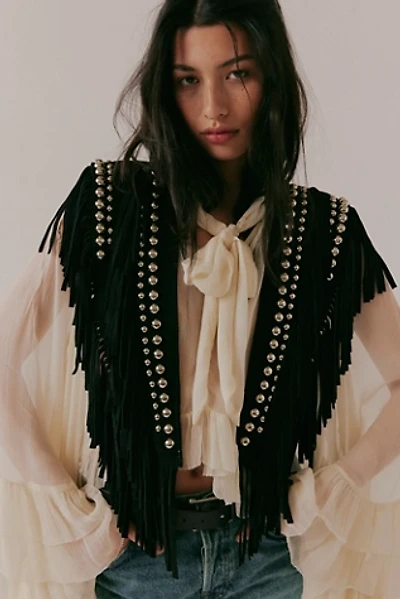 So Studded Suede Collar