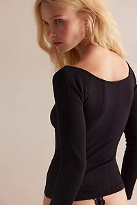 Sleek RIb Layering Top