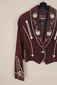 90s Western Style Cropped Leather Jacket Selected By The Igala NYC