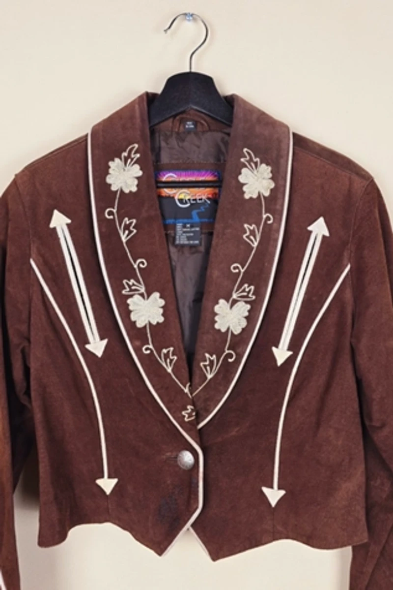 90s Western Style Cropped Leather Jacket Selected By The Igala NYC
