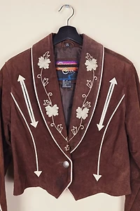 90s Western Style Cropped Leather Jacket Selected By The Igala NYC