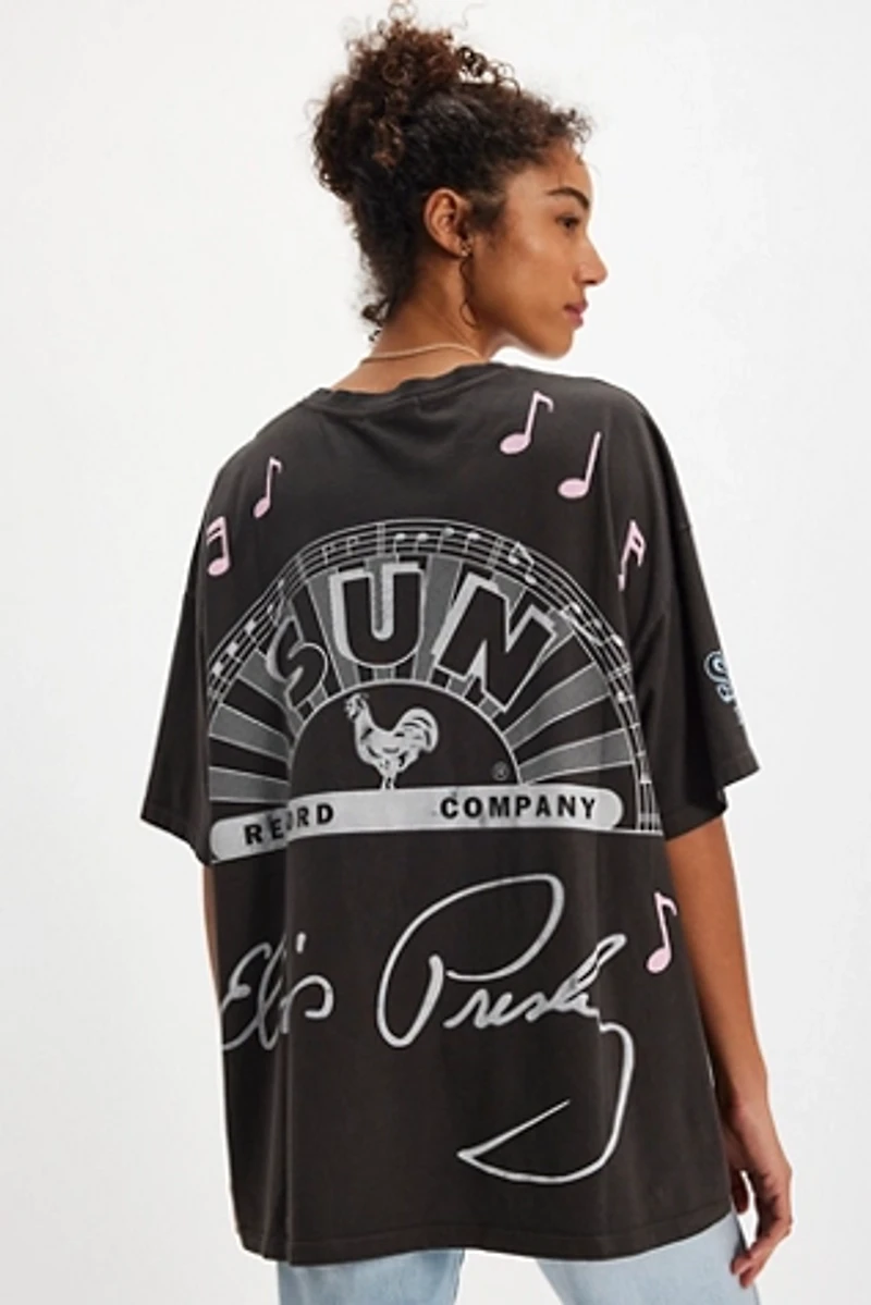 Elvis Presley Oversized Sun Records Tee