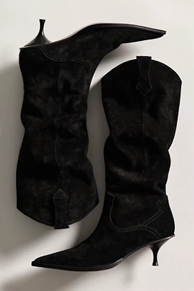 Daisy Slouchy Kitten Heel Boots