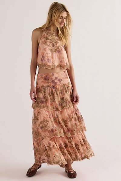 Maple Glow Maxi Skirt Set