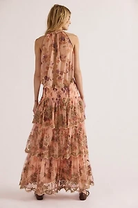 Maple Glow Maxi Skirt Set