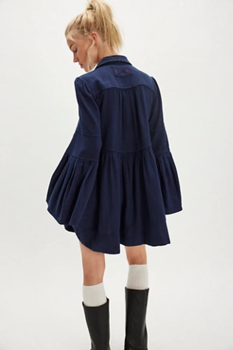 We The Free Down East Denim Mini Dress