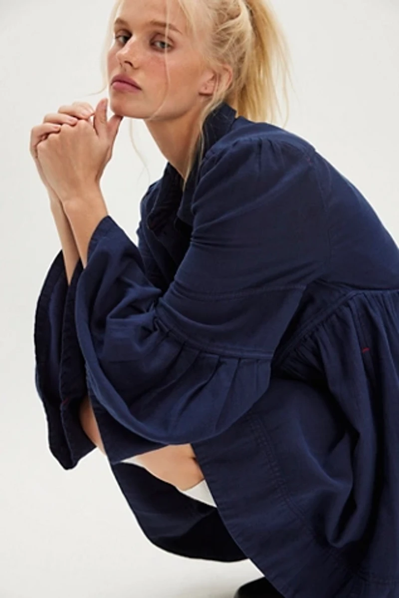 We The Free Down East Denim Mini Dress