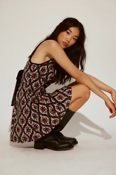 Petal Tapestry Mini Dress