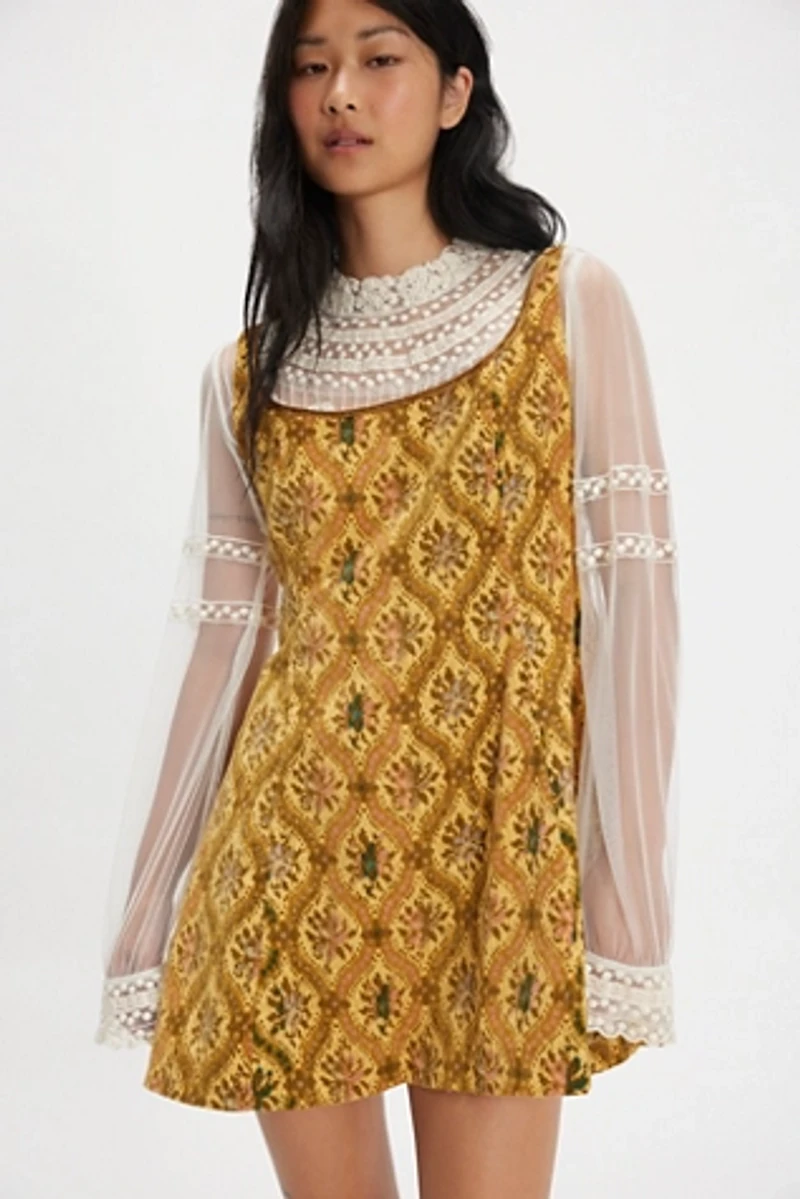 free people buttercup embroidered mini dress Buttercup Smocked Mini Dress main image 1