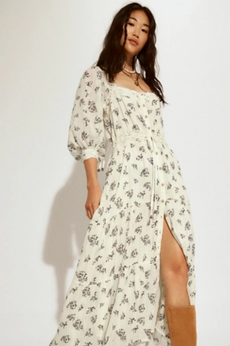 Morning Meadows Long-Sleeve Maxi Dress