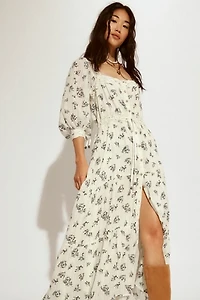 Morning Meadows Long-Sleeve Maxi Dress