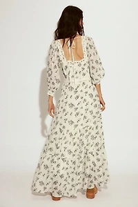 Morning Meadows Long-Sleeve Maxi Dress