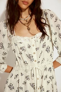 Morning Meadows Long-Sleeve Maxi Dress