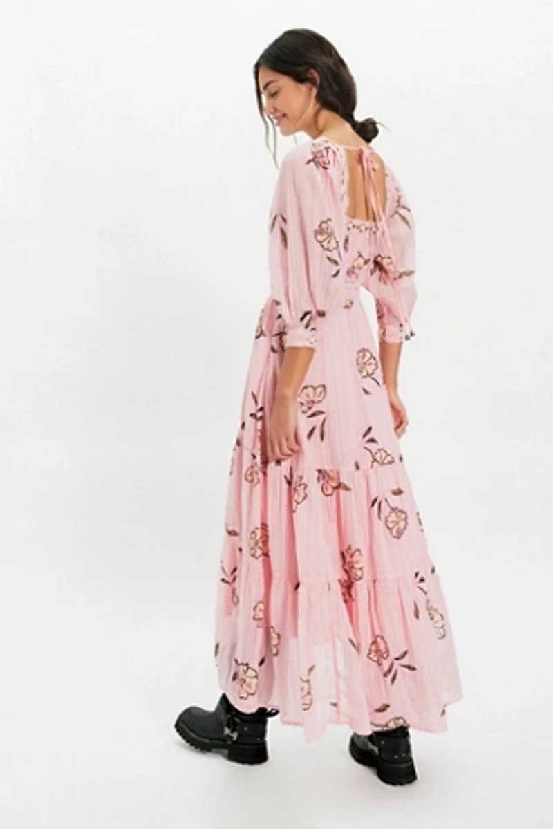 knee length dresses for ladies Free People - Morning Song Maxi Dress