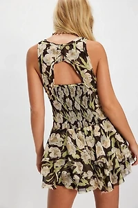Raven Printed Mini Dress