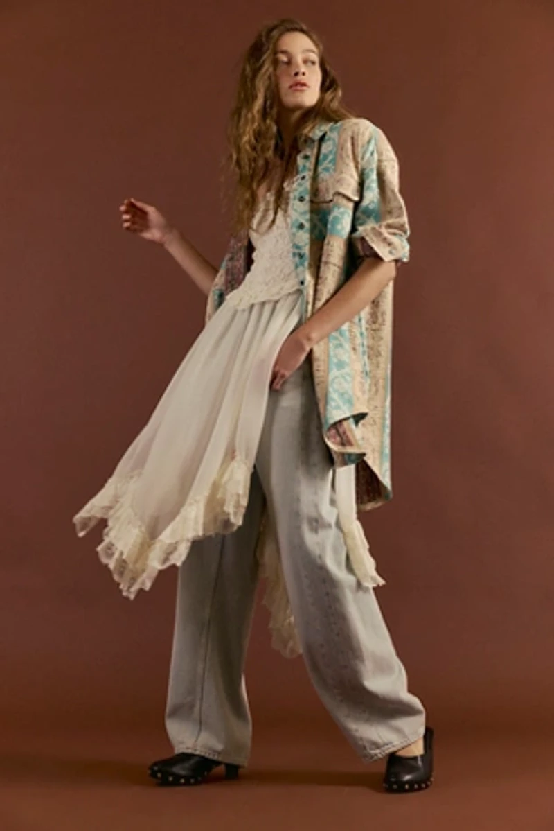 We The Free Wonderland Fog Jacquard Shirt