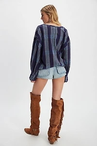 We The Free Perfect Plaid Pullover