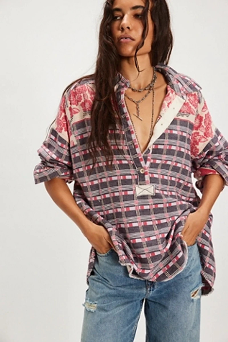 We The Free Arizona Sky Floral Jacquard Pullover
