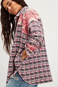 We The Free Arizona Sky Floral Jacquard Pullover