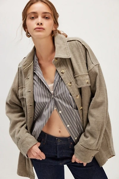 We The Free Peached Twill Shirt Jacket